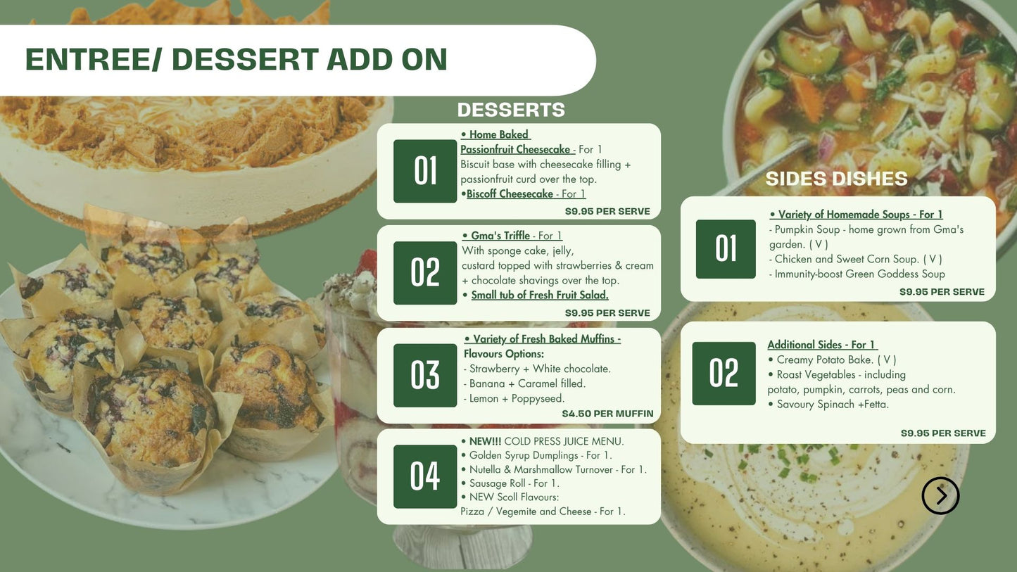 CHOOSE MEAL OPTION'S