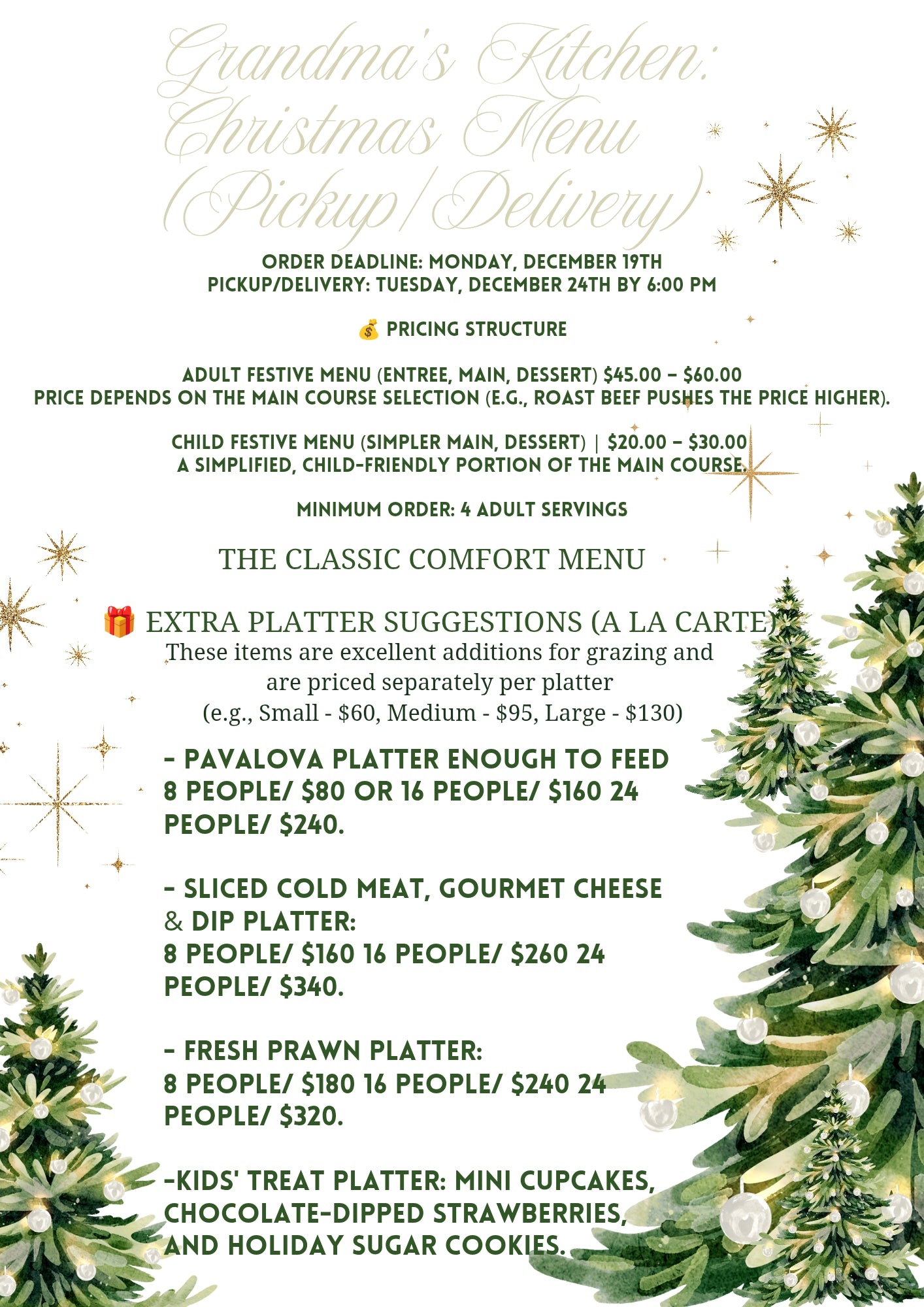 PLACE CHRISTMAS ORDER