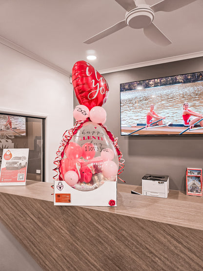 ‘Night Off’ Custom Bursting Gift Balloon Package