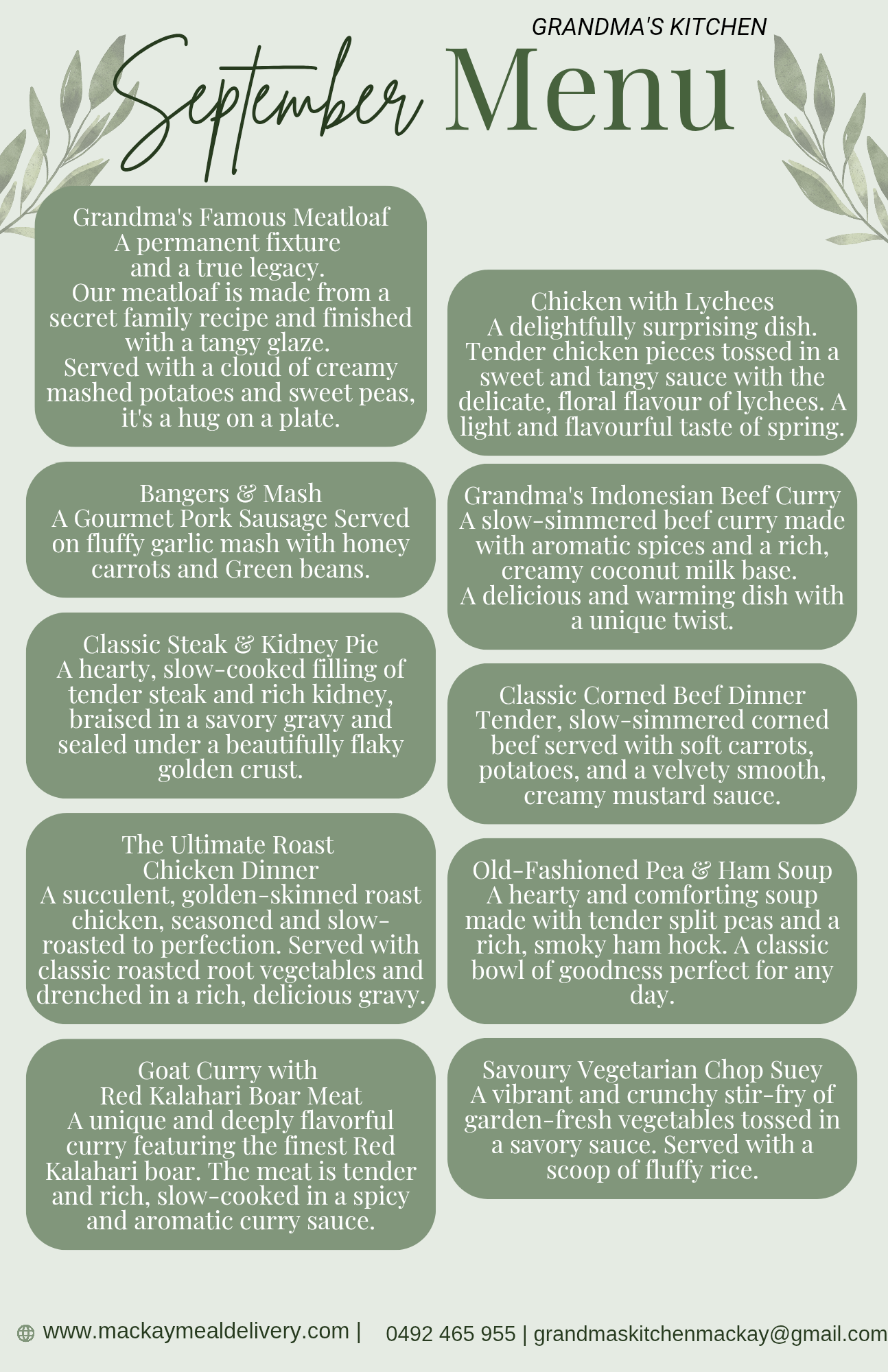 PLACE MEAL ORDER