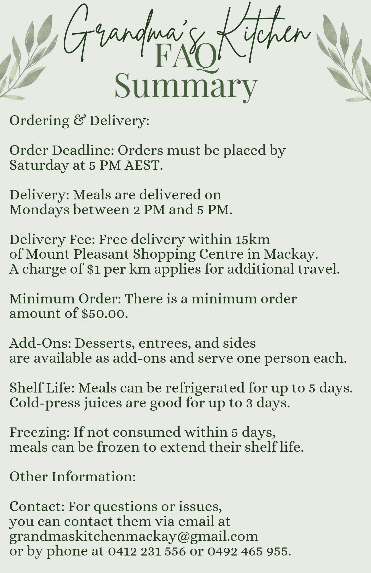 PLACE MEAL ORDER