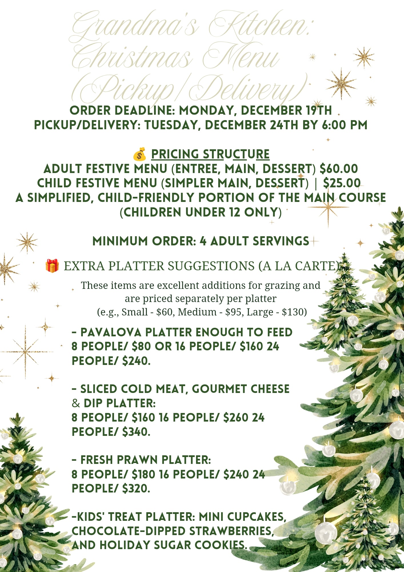 PLACE CHRISTMAS ORDER