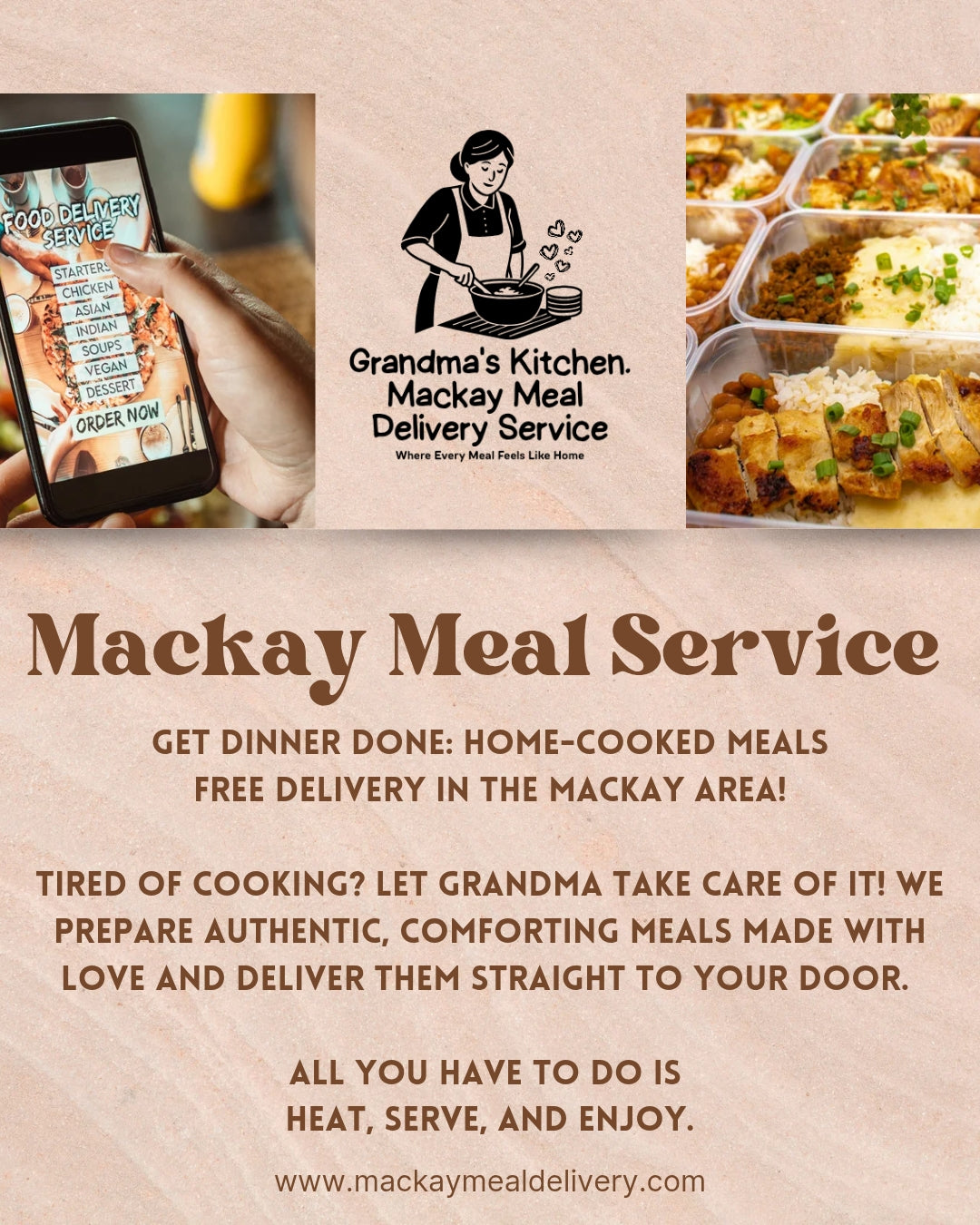 PLACE MEAL ORDER – GRANDMA'S MEAL DELIVERY SERVICE MACKAY