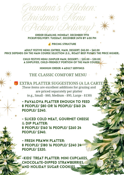 PLACE CHRISTMAS ORDER